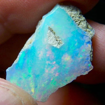 Ethiopian Opal Welo Rough * VIDEO 11.50 CTs AAA FIRE Cutting Grade USA DEALER - Image 1 of 4