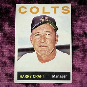 Harry Craft 1964 Topps #298 Vintage Houston Colt 45’s Manager Baseball Card Nice - Picture 1 of 2