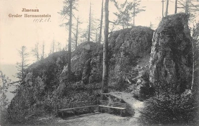 Carte postale Ilmenau Großer Hermannstein - Photo 1/2