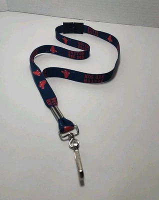 BOSTON RED SOX Lanyard Keychain ID Holder - Image 1 of 2