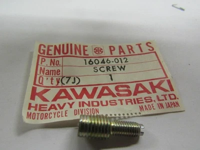 Kawasaki Nuevo de Lote Antiguo 16046-012 Tornillo Ranurado KZ KZ1000 KZ650 CSR LTD Z1R Policía Foto 1 de 4