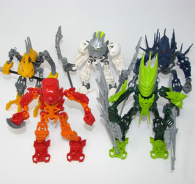 Bionicle Stars  (7116, 7117, 7135, 7137, 7138) SOME INCOMPLETE missing weapons