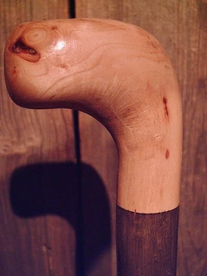 трость для ходьбы натуральный выращенный корень ручка для хорошего размера руки сделано в США - Изображение 1 из 4