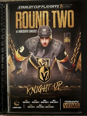 Плакат игры 2020 Кубок Стэнли плей-офф раунд 2 VGK против Vancouver Canucks - Изображение 1 из 2