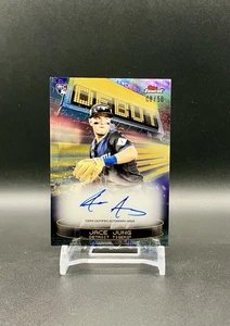 2025 Topps Finest Jace Jung RC Debut Auto Gold Refractor /50 Detroit Tigers - Picture 1 of 2