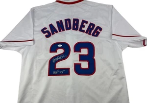 Ryne Sandberg Signed Autographed White Jersey JSA COA Chicago Cubs Legend! - Picture 1 of 2