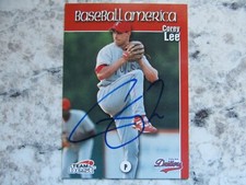 Rangers Corey Lee Signed Autographed 1999 Baseball America #61 Mint