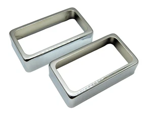 Open Humbucker Guitar Pickup Cover CHROME choose one or two - Picture 1 of 11