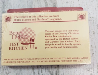 Tarjetas y divisores de recetas Avon vintage 1982 Meredith Corporation sellados Foto 1 de 3