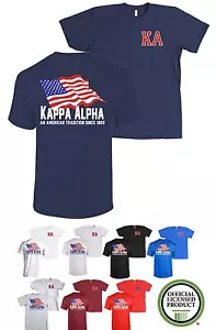 Kappa Alpha Order Fraternity Bella+Canvas American Flag USA Shirt - Picture 1 of 1