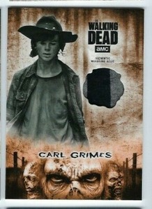Walking Dead Hunters and the Hunted costume card Carl Grimes R-CG 57/99 rust