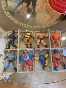Vintage MOTU Action Figuren Konvolut 8 Masters Of The Universe Case Inserts - Bild 1 von 6