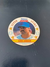 1989 Holsum Bread  / Schafer's Baseball Disc #20 Kirk Gibson Detroit Tigers - MT