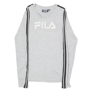 FILA Womens T-Shirt Grey Long Sleeve Crew Neck XS - Picture 1 of 6