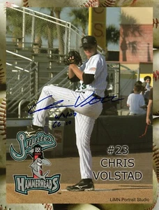 Chris Volstad Signed Autographed 8x10 Photo Jupiter Hammerheads with Inscription - Picture 1 of 2