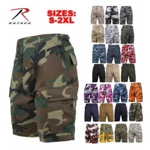 Rothco Military Camo & Solid Army Fatigue Cargo BDU Combat Shorts (Choose Sizes) - Picture 1 of 31