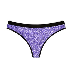 Tanga púrpura brillante para mujer, lencería brillante, ropa interior regalo, fiesta - Imagen 1 de 26