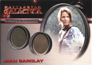 Battlestar Galactica Season 4 DC20 Alisen Down as Jean Barclay Costume Card