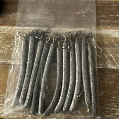 10 Steelhead Bottom Bouncing Rigs. Pencil Lead 3 Way And Snap Ready To Fish  - Image 1 of 4