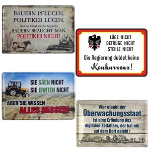 Blechschild Sprüche Schilder 20x30cm sarkastisch ironisch zweideutig Politik - Bild 1 von 5