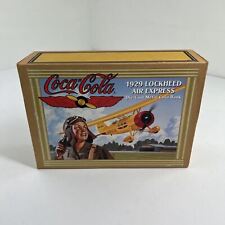 Ertl Coca Cola 1929 Lockheed Air Express Die Cast Metal Airplane Coin Bank B318