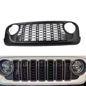 Parrilla de malla de parachoques delantero para Jeep Wrangler JK 2007-2017 actualizada a JL - Imagen 1 de 12