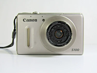 Canon PowerShot S100 12.1MP Digital Camera Silver For Parts - Image 1 of 4