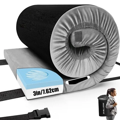 WESTTUNE Thick Memory Foam Camping Mattress Sleeping Pad [Car/Tent/Cot]，Outdoor/Travel