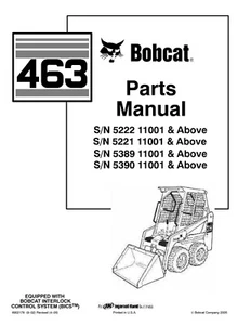 Bobcat 463 - Manual de reparación - Manual de piezas impreso en papel - Imagen 1 de 1