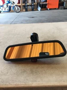 2003 BMW 745li Rear View Mirror w Auto Dim Black OEM - Picture 1 of 4