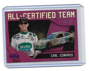 2018 Certified Racing NASCAR All-Certified Team MIRROR PURPLE Carl Edwards 2/10