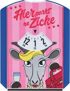 Parking disc Reversible motif "Hier parkt ne Zicke" with ice scraper - Imagen 1 de 1