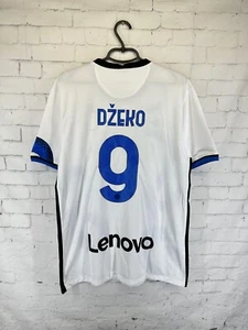 INTER MILAN ITALY #9 DZEKO 2021 2022 AWAY FAN SOCCER FOOTBALL SHIRT JERSEY - Picture 1 of 13