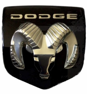Dodge OEM Blac Plastic 1 7/8" Emblem Badge Logo Nameplate Insert Inlay FREE SHIP - Foto 1 di 6