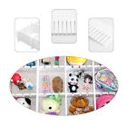  34 Pcs White Pp Drawer Plastic Divider Grid Multipurpose Separator Dresser