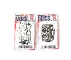 Paperartsy Mini Stamps x 2, Camera MN80 and Sewing MN66