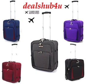 55x40x20cm EasyJet Ryanair Hand Luggage Suitcase Cabin Bag Trolley Travel Case - Picture 1 of 80