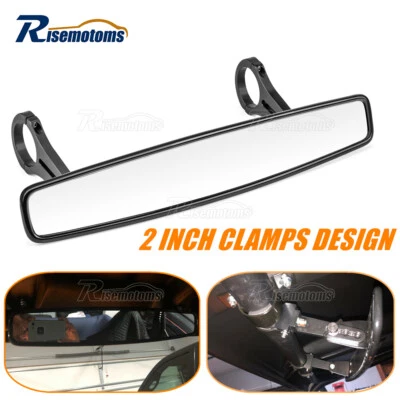 Rear View Center Mirror w/ 2" Roll Bar For Kubota RTV 900 900XT XG850 Sidekick - Imagem 1 de 4