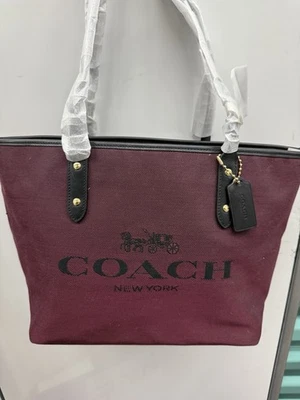 Bolso de mano Coach negro cereza Foto 1 de 3