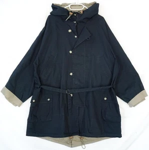 Gudrun Sjoden Black & Beige Parka Jacket Women's L - Bild 1 von 7