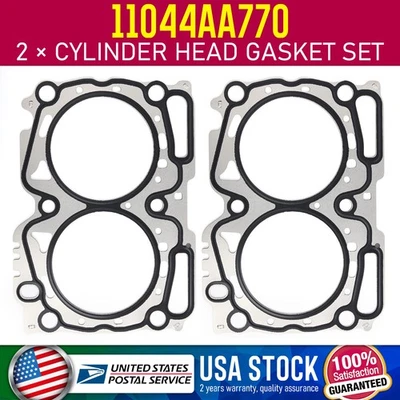 Junta de culata de 2 piezas para Subaru Forester 2,5 L 2006-2013 OEM 11044AA770 Foto 1 de 4