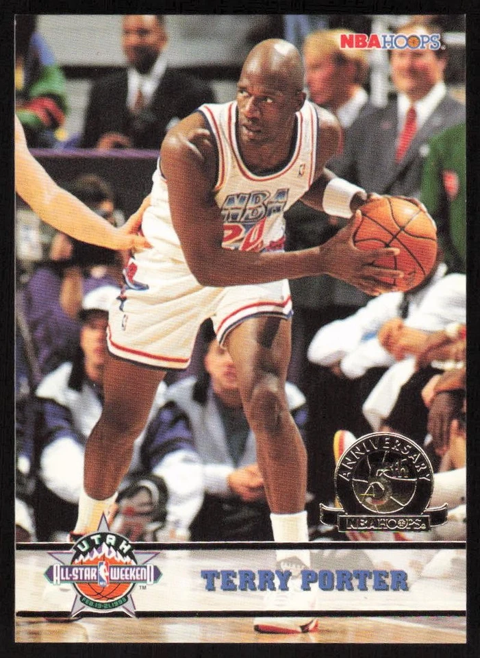 1993-94 Hoops Fifth Anniversary Gold Terry Porter #278 Portland Trail Blazers - Image 1 of 2