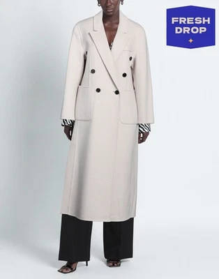 RRP€678 ARMA Wool Long Coat NL38 US8 UK12 L Unlined Double Breasted - Image 1 of 4