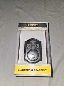 DEFIANT ELECTRONIC KEYPAD DEADBOLT AGED BRONZE FINISH AUTO LOCK NEW SEALED - Picture 1 of 4