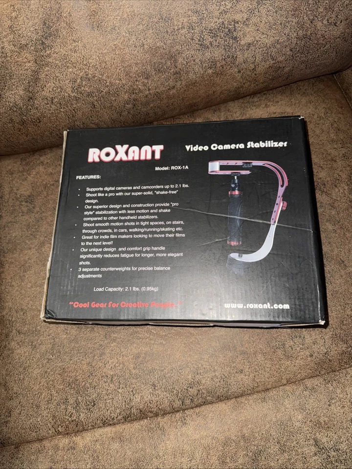 Roxant Video Camera Stabilizer Load Capacity 2.1 Lbs Model ROX-1A - Image 1 of 4