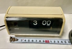 COPAL Model 222 Vintage Flip Clock White 60Hz Working Japan Retro Rare Used - Picture 1 of 8