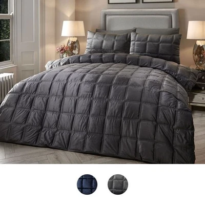 Soiree Brighton Square Velvet Duvet Cover Set