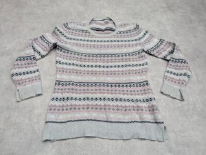 Barbour Jumper Womens UK 10 Wool Cashmere Blend Fair Isle Roseberry Knit Top - Picture 1 of 8