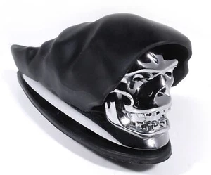 Kotflügel Fender Ornament Totenkopf Chrom Skull f Harley Honda Suzuki Yamaha BMW - Bild 1 von 2