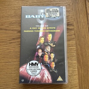 Babylon 5 - Volume 23 - PAL VHS With HMV Exclusive Collection Cards 4 5 6